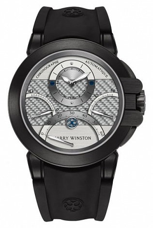 Review Harry Winston Ocean Triple Retro Chronograph 400 / MCRA44ZKC.W1 Replica watch